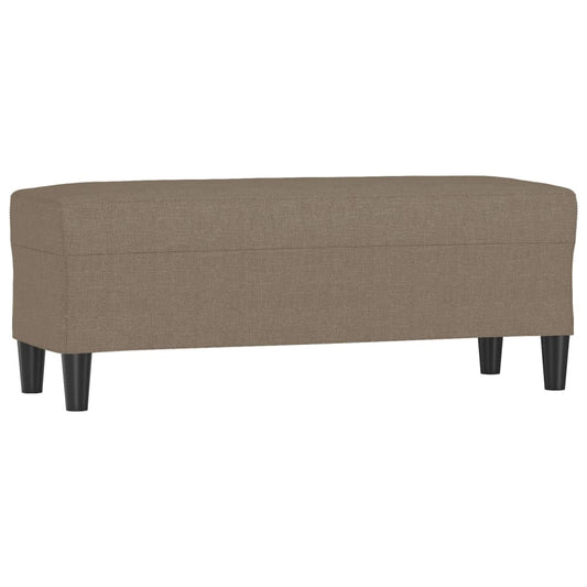 Sitzbank Taupe 100x35x41 cm Stoff