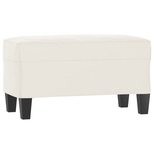 Sitzbank Beige 70x35x41 cm Mikrofasergewebe