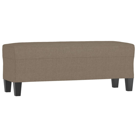 Sitzbank Taupe 100x35x41 cm Stoff