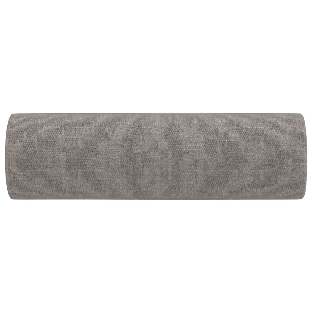 Zierkissen 2 Stk. Taupe Ø15x50 cm Stoff