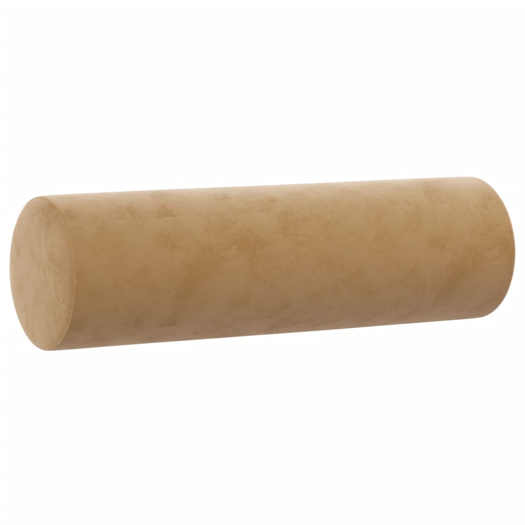 Pyntepuder 2 stk brun Ø15x50 cm fløjl
