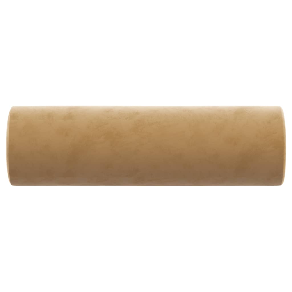 Pyntepuder 2 stk brun Ø15x50 cm fløjl