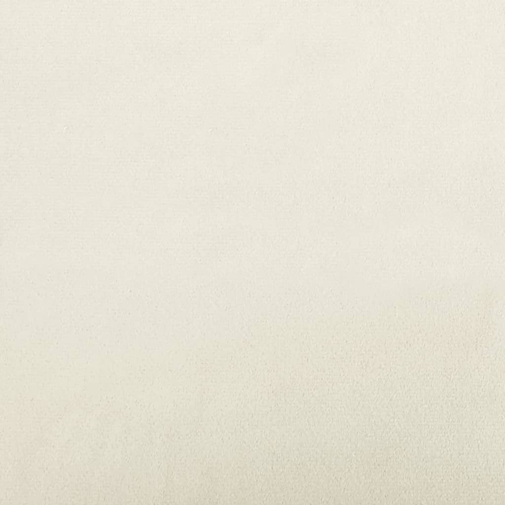 Pyntepuder 2 stk creme Ø15x50 cm fløjl