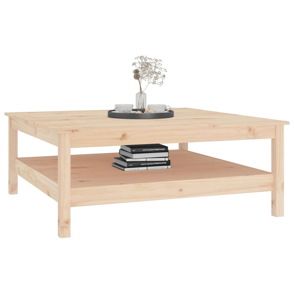 Sofabord 100x100x40 cm massivt fyrretræ