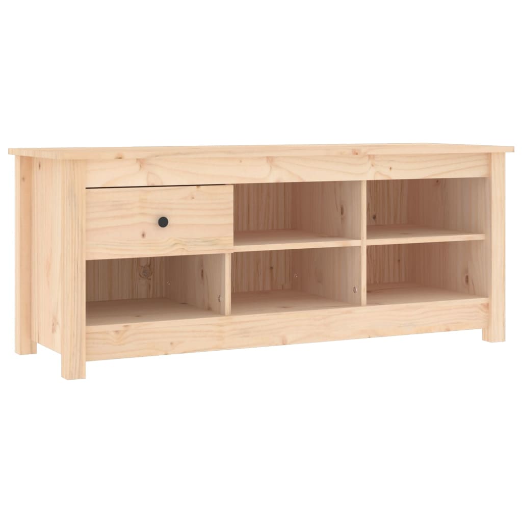 Skoskab 110x38x45,5 cm massivt fyrretræ