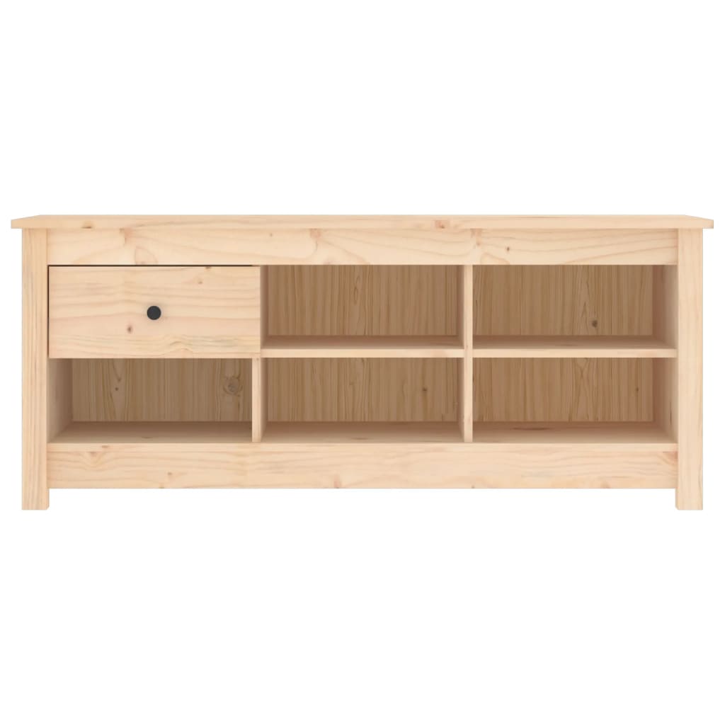Skoskab 110x38x45,5 cm massivt fyrretræ