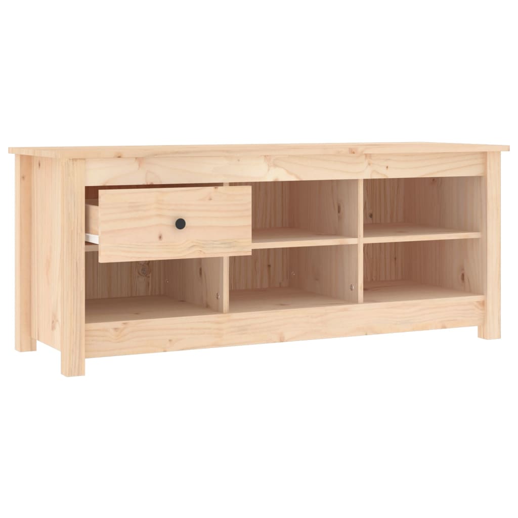 Skoskab 110x38x45,5 cm massivt fyrretræ