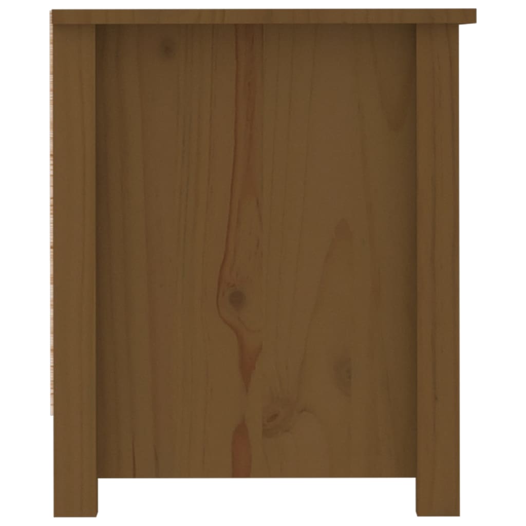 Skoskab Honningbrun 110x38x45,5 cm Massiv Fyrretræ