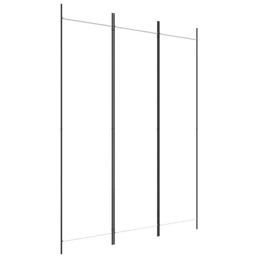 3-tlg. Paravent Weiß 150x200 cm Stoff