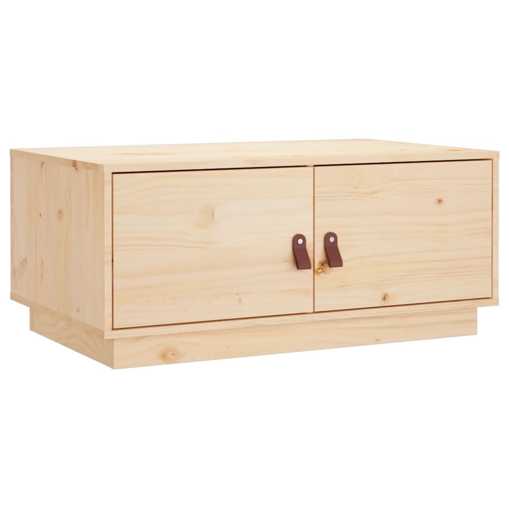 Sofabord 80x50x35 cm massivt fyrretræ
