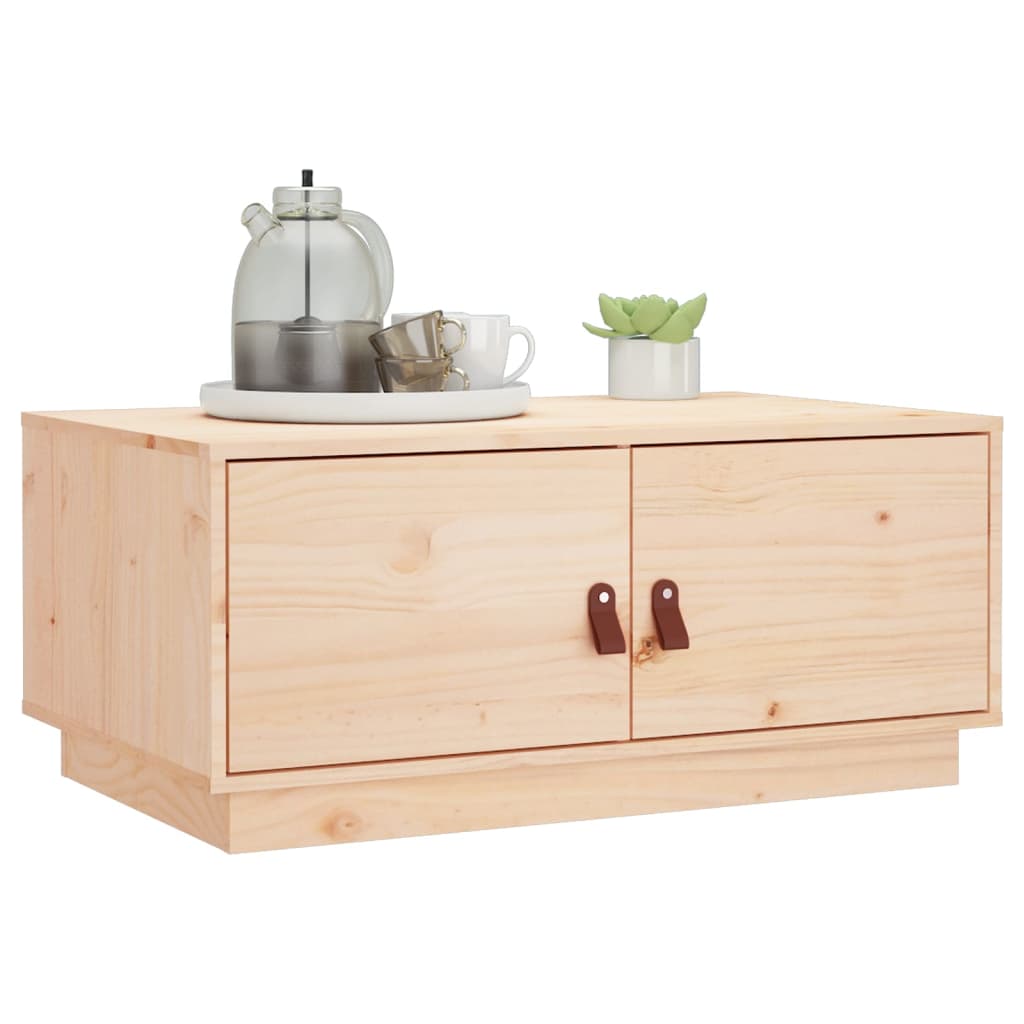 Sofabord 80x50x35 cm massivt fyrretræ