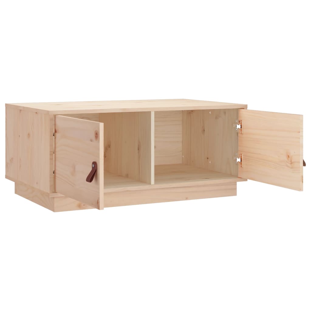 Sofabord 80x50x35 cm massivt fyrretræ