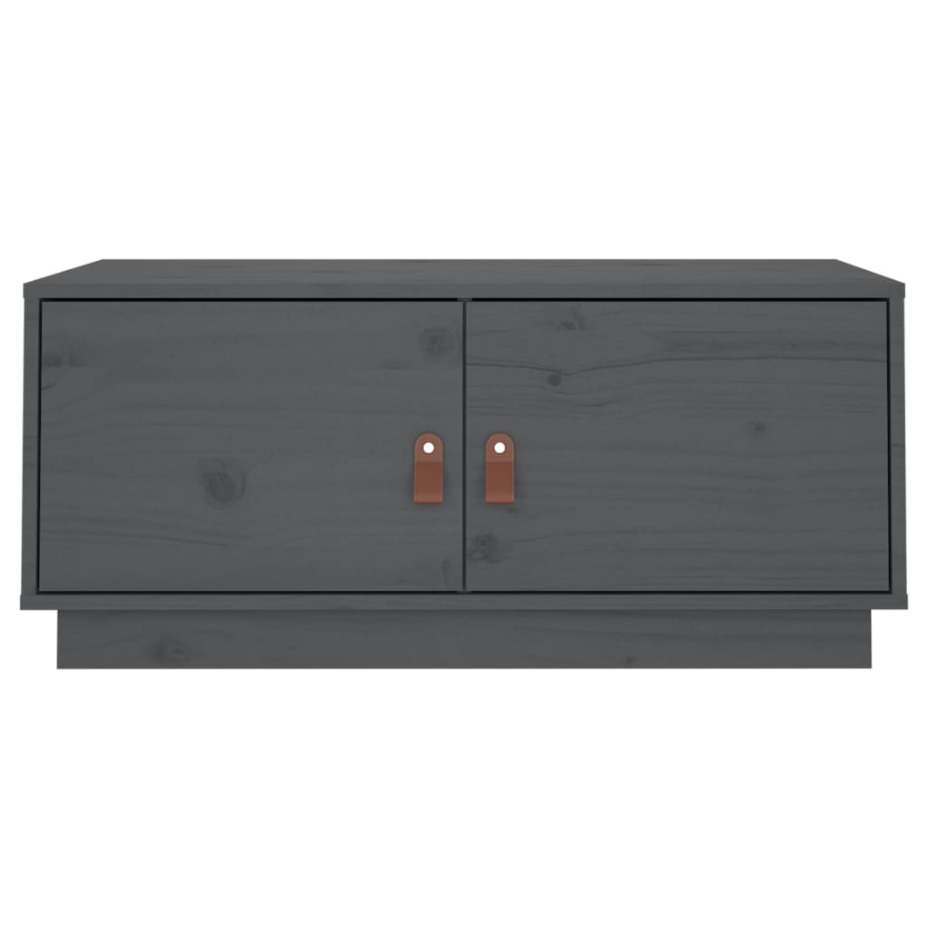 Sofabord Grå 80x50x35 cm Massiv Fyr