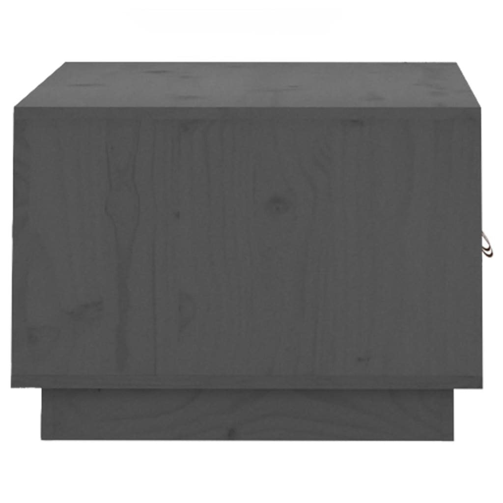 Sofabord Grå 80x50x35 cm Massiv Fyr