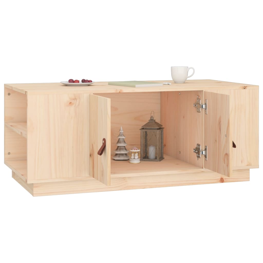 Sofabord 100x50x41 cm massivt fyrretræ