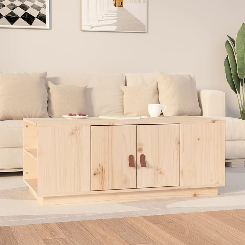 Sofabord 100x50x41 cm massivt fyrretræ