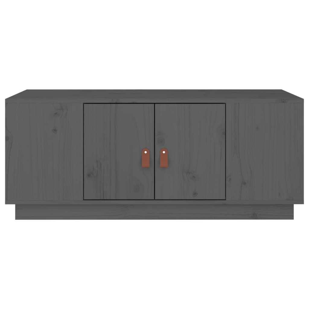 Sofabord Grå 100x50x41 cm Massiv Fyr