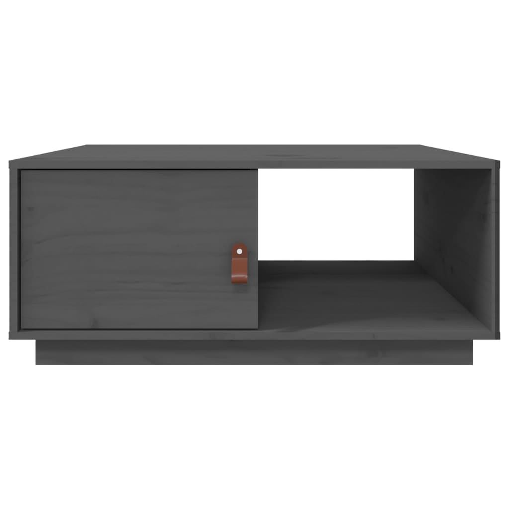 Sofabord Grå 80x50x35,5 cm Massiv Fyr