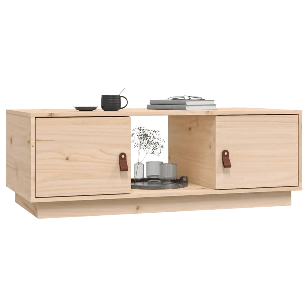 Sofabord 100x50x35 cm massivt fyrretræ