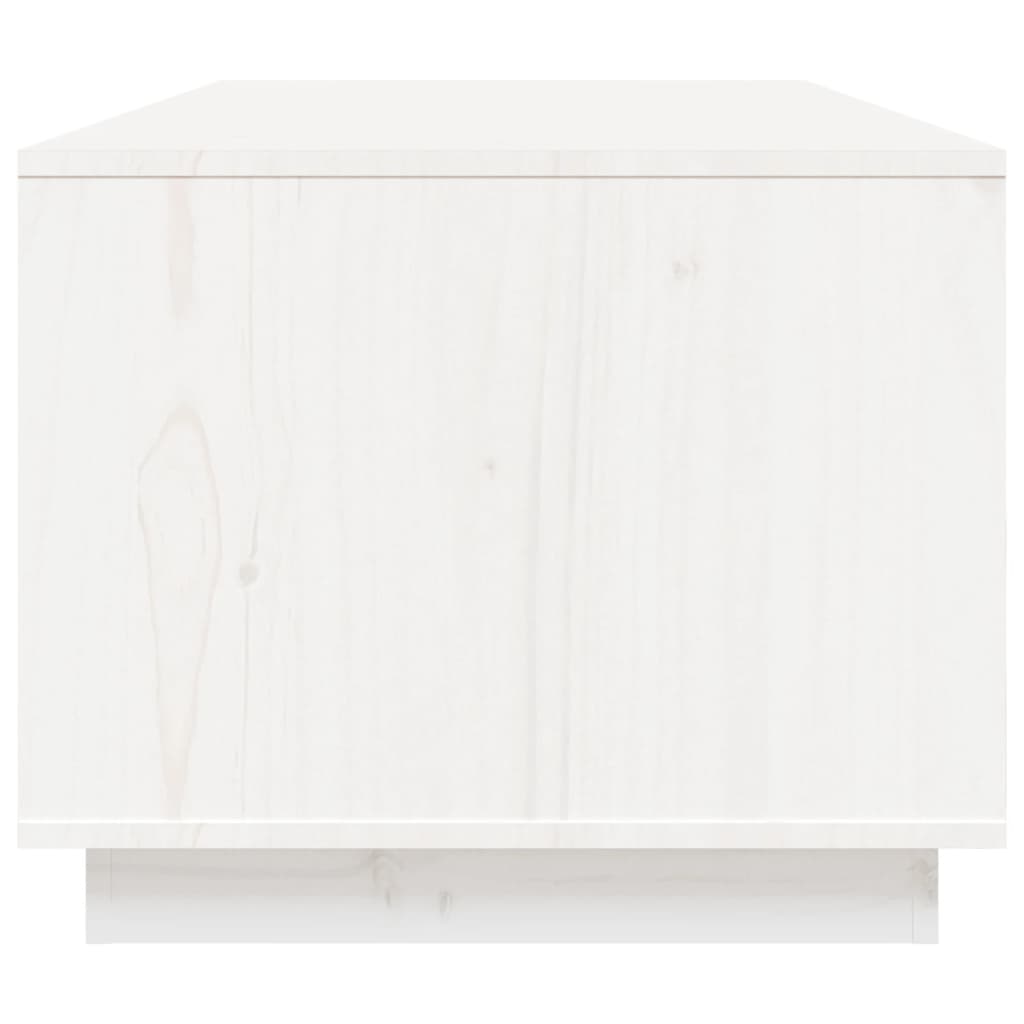 Sofabord Hvid 100x50x41 cm Massiv Fyr
