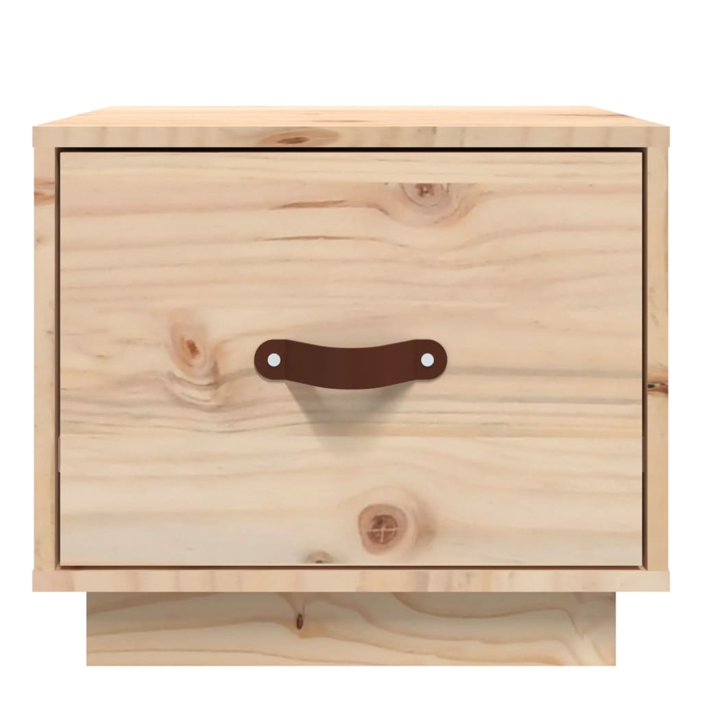 Sengeborde 2 stk 40x34x35 cm massivt fyrretræ