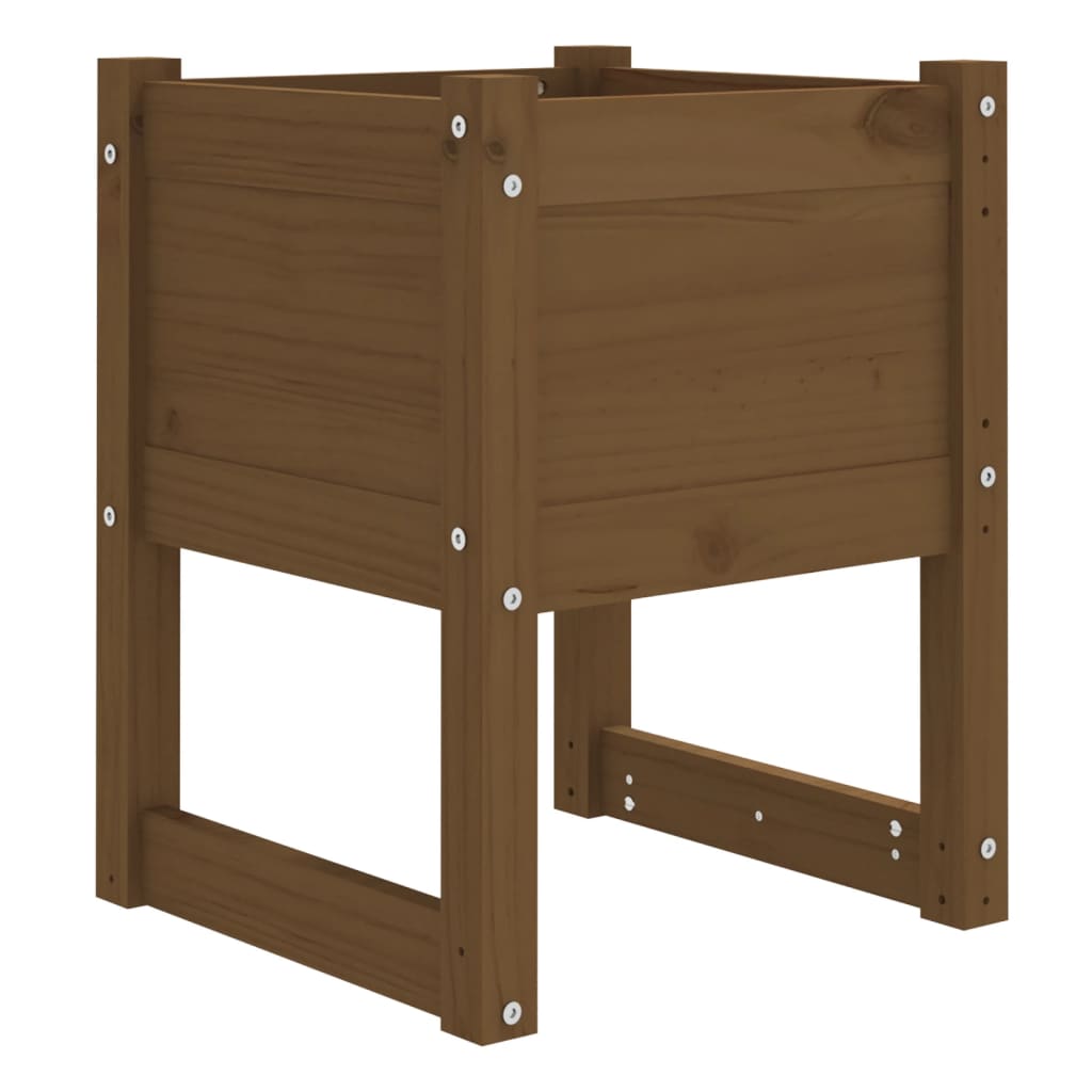 Plantekrukke honningbrun 40x40x52,5 cm massivt fyrretræ