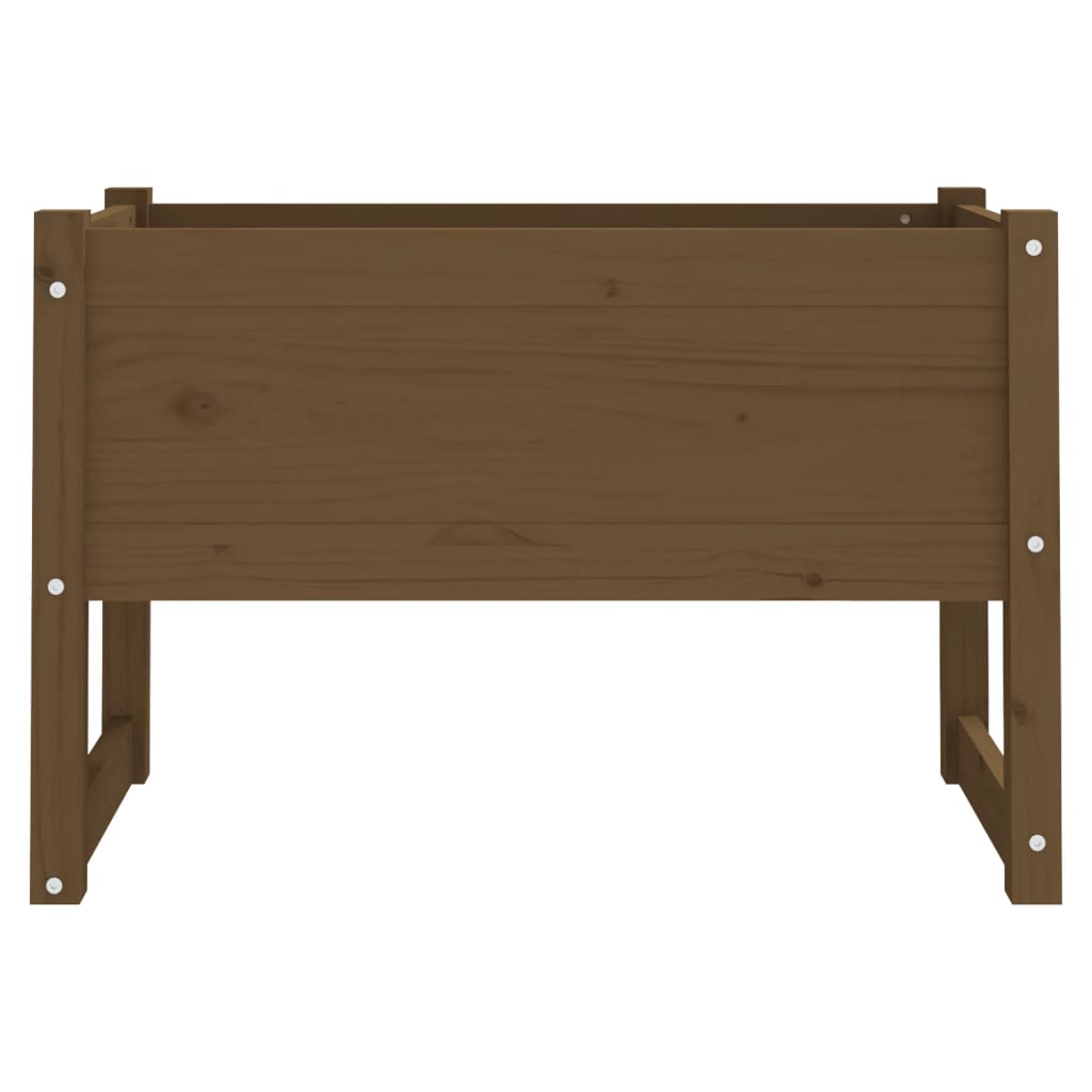 Plantekrukke honningbrun 78x40x52 cm massivt fyrretræ