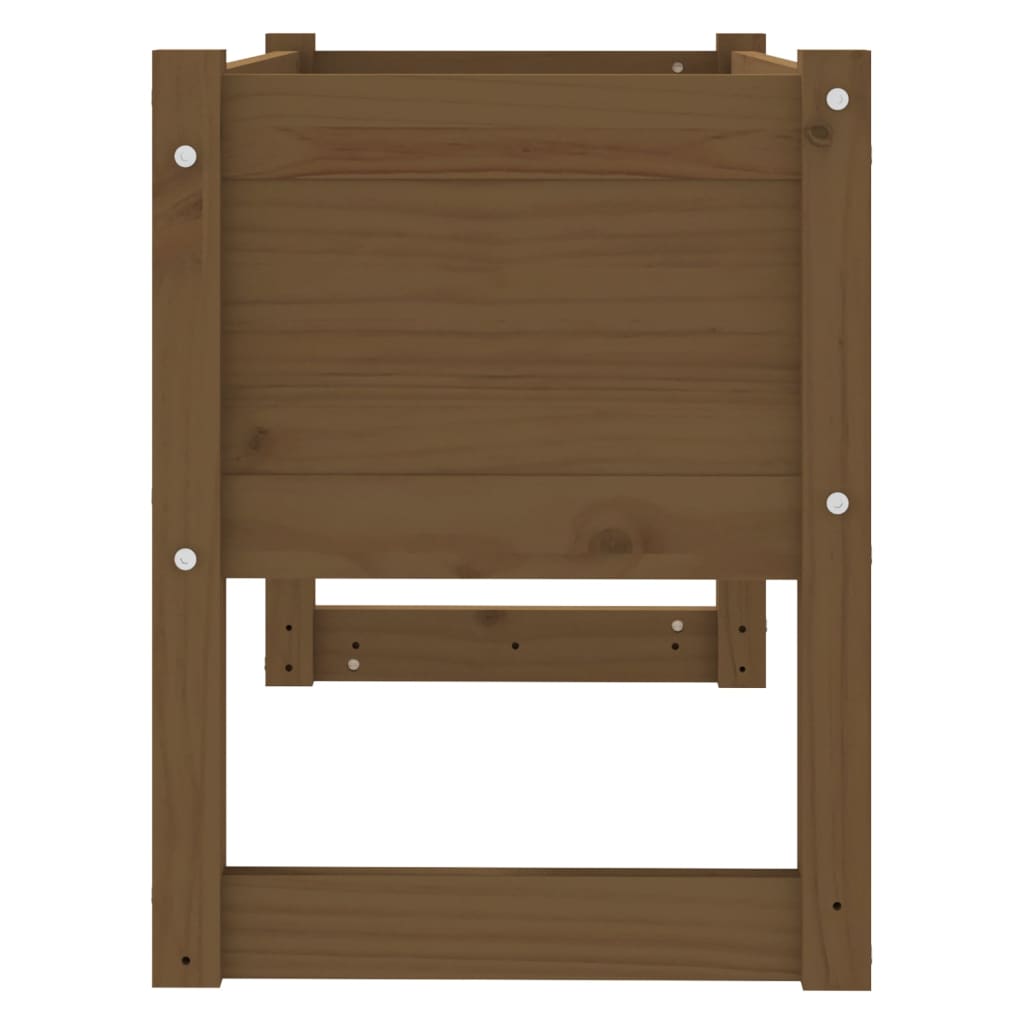 Plantekrukke honningbrun 78x40x52 cm massivt fyrretræ