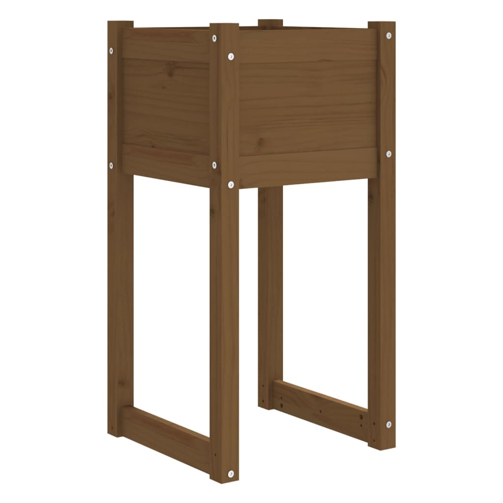 Plantekrukke honningbrun 40x40x81 cm massivt fyrretræ