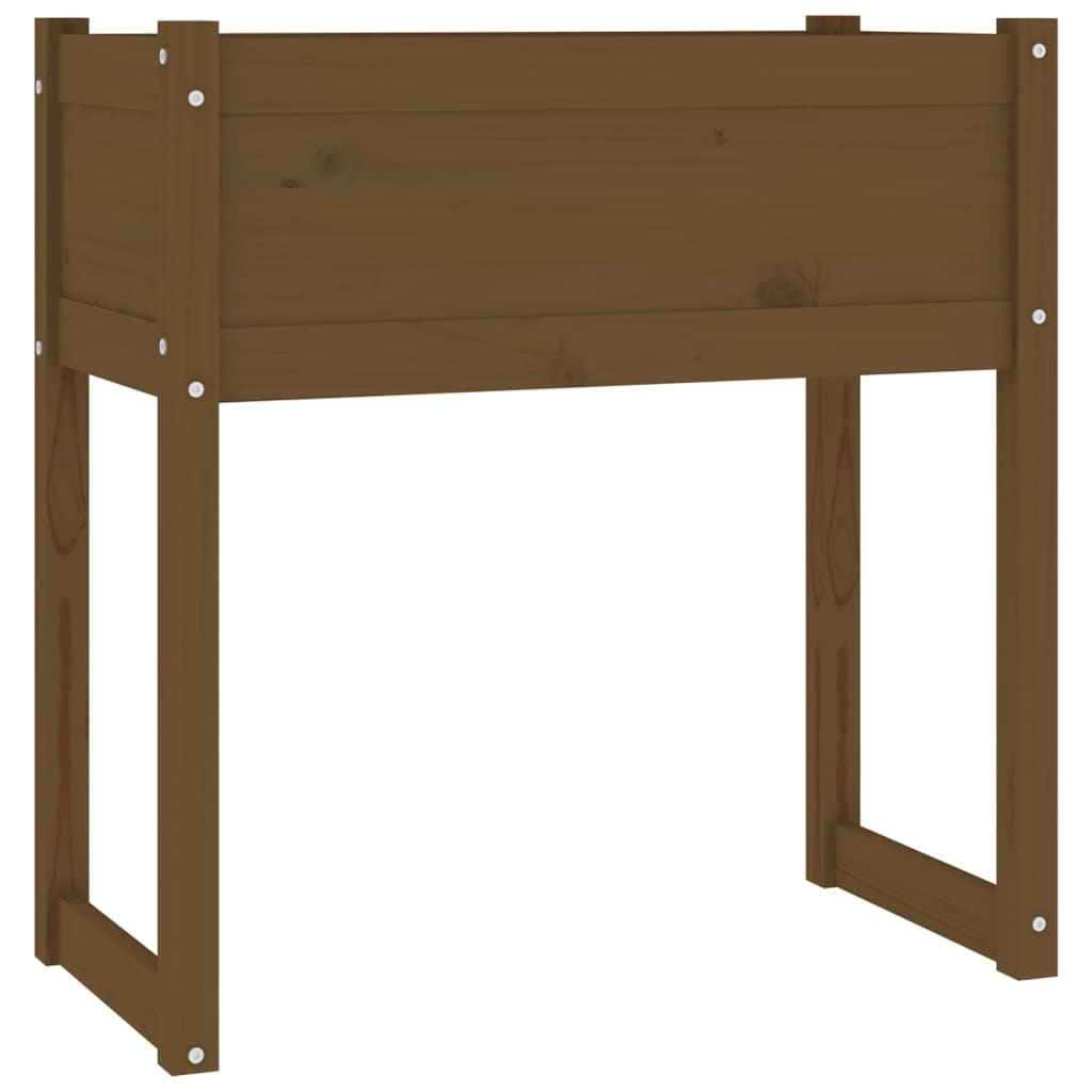 Plantekrukke honningbrun 78x40x81 cm massivt fyrretræ