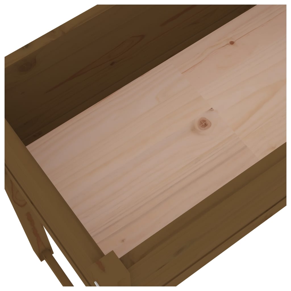 Plantekrukke honningbrun 78x40x81 cm massivt fyrretræ