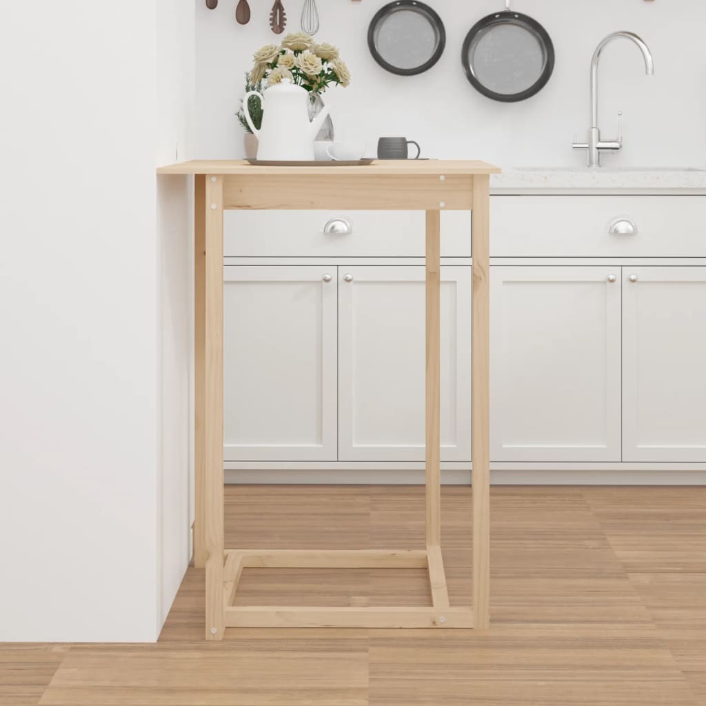 Barbord 80x80x110 cm massivt fyrretræ