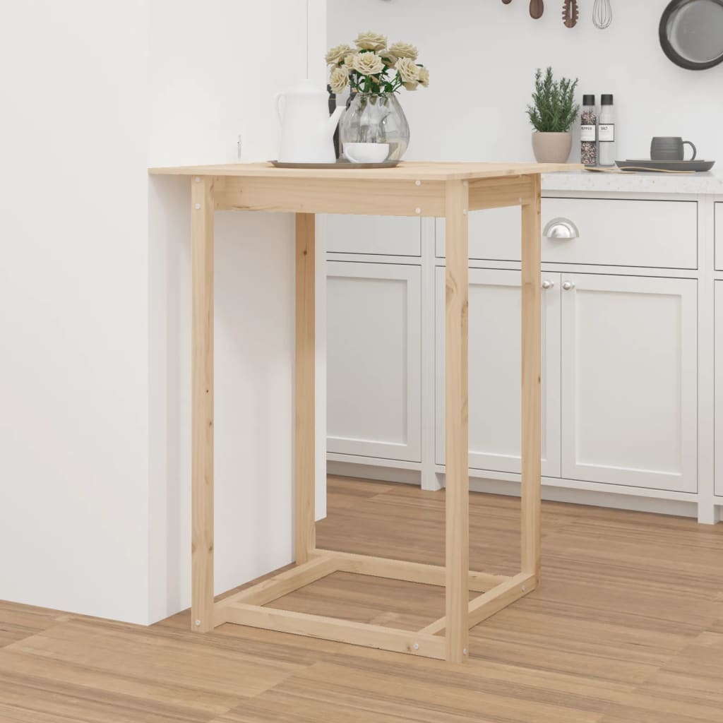 Barbord 80x80x110 cm massivt fyrretræ