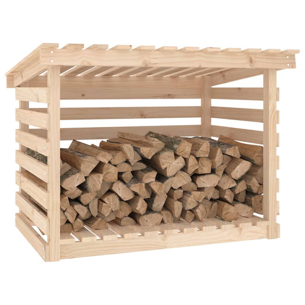 Brændestativ 108x73x79 cm massiv fyrretræ
