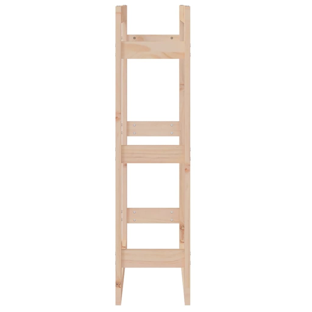 Brændestativ 60x25x100 cm massivt fyrretræ