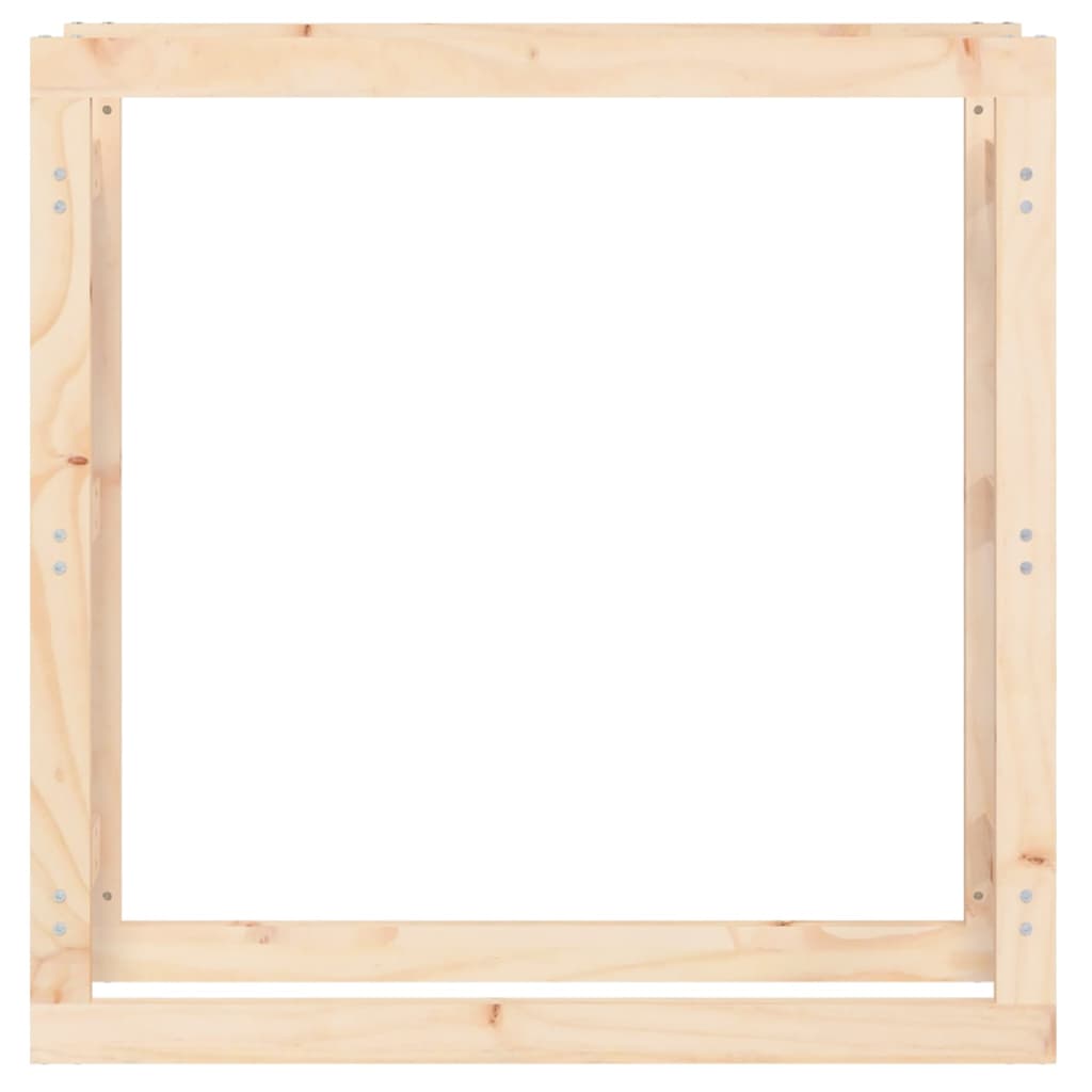 Brændestativ 100x25x100 cm massiv fyrretræ