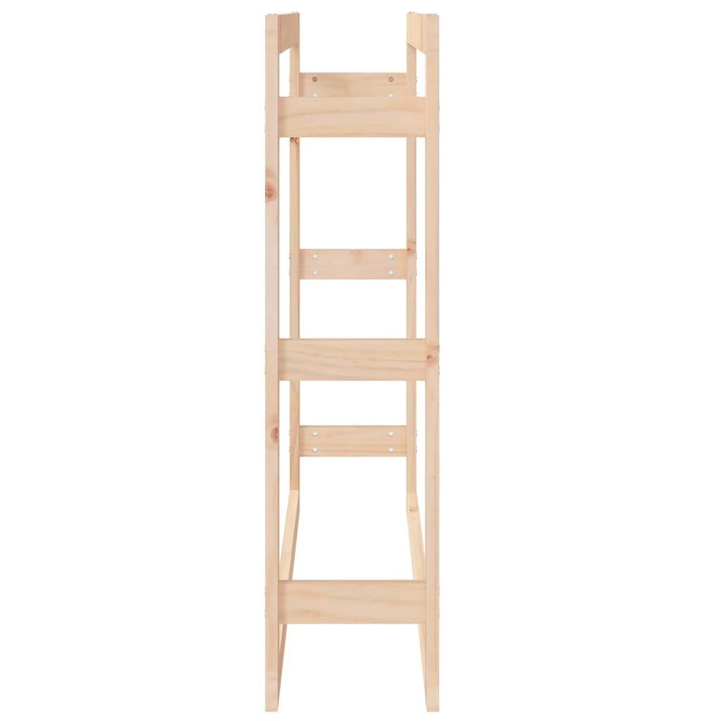 Brændestativ 100x25x100 cm massiv fyrretræ