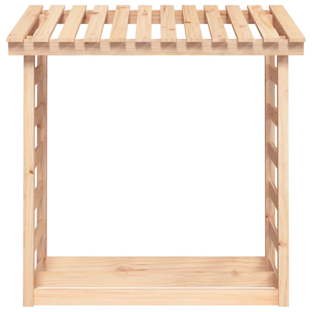 Brændestativ 108x64,5x110 cm massiv fyrretræ