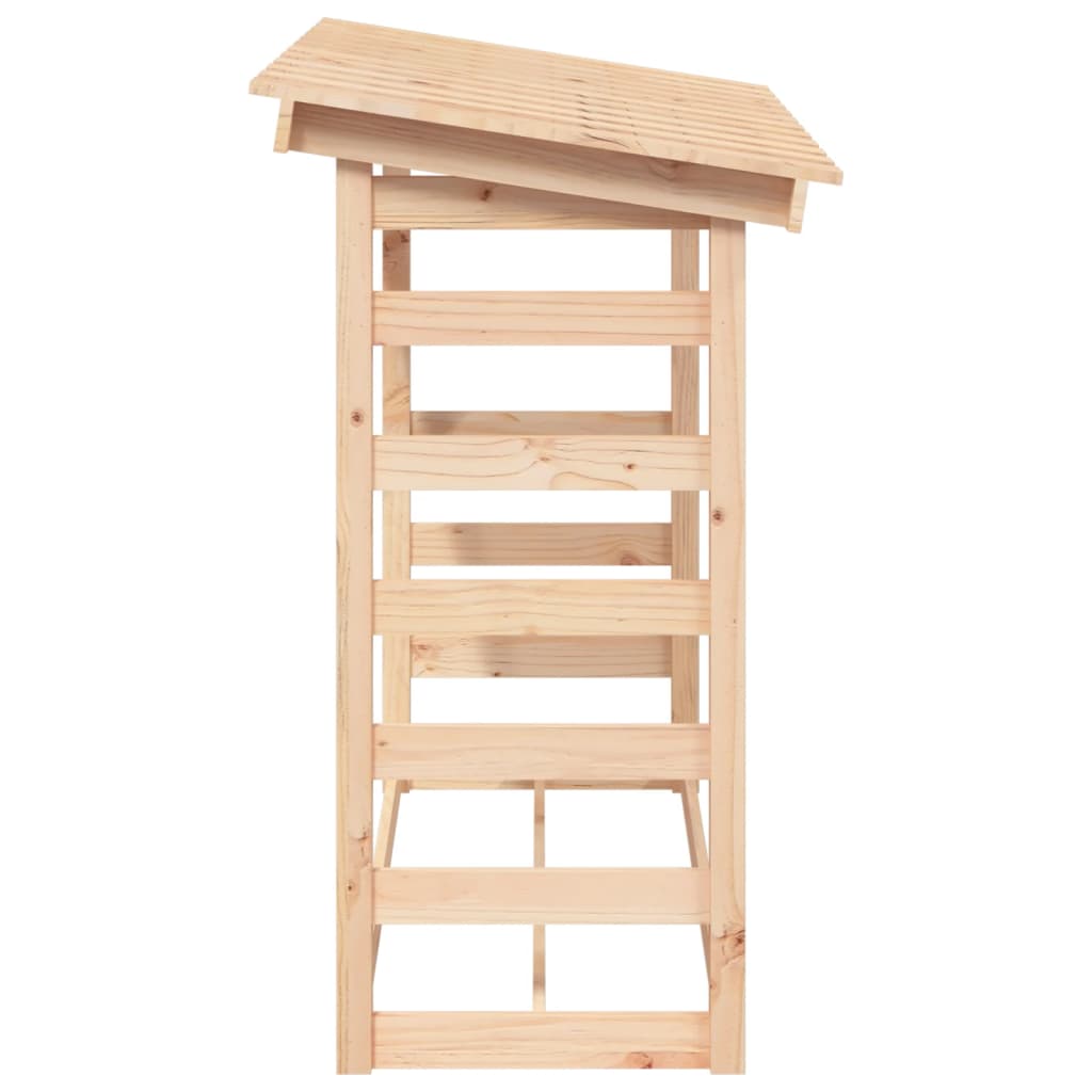 Brændestativ 108x64,5x110 cm massiv fyrretræ