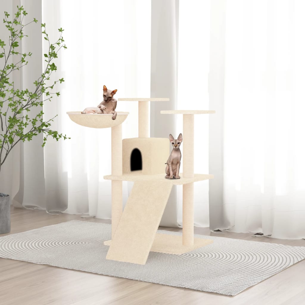 Kradsestolpe med sisal kradsestolpe creme 83 cm