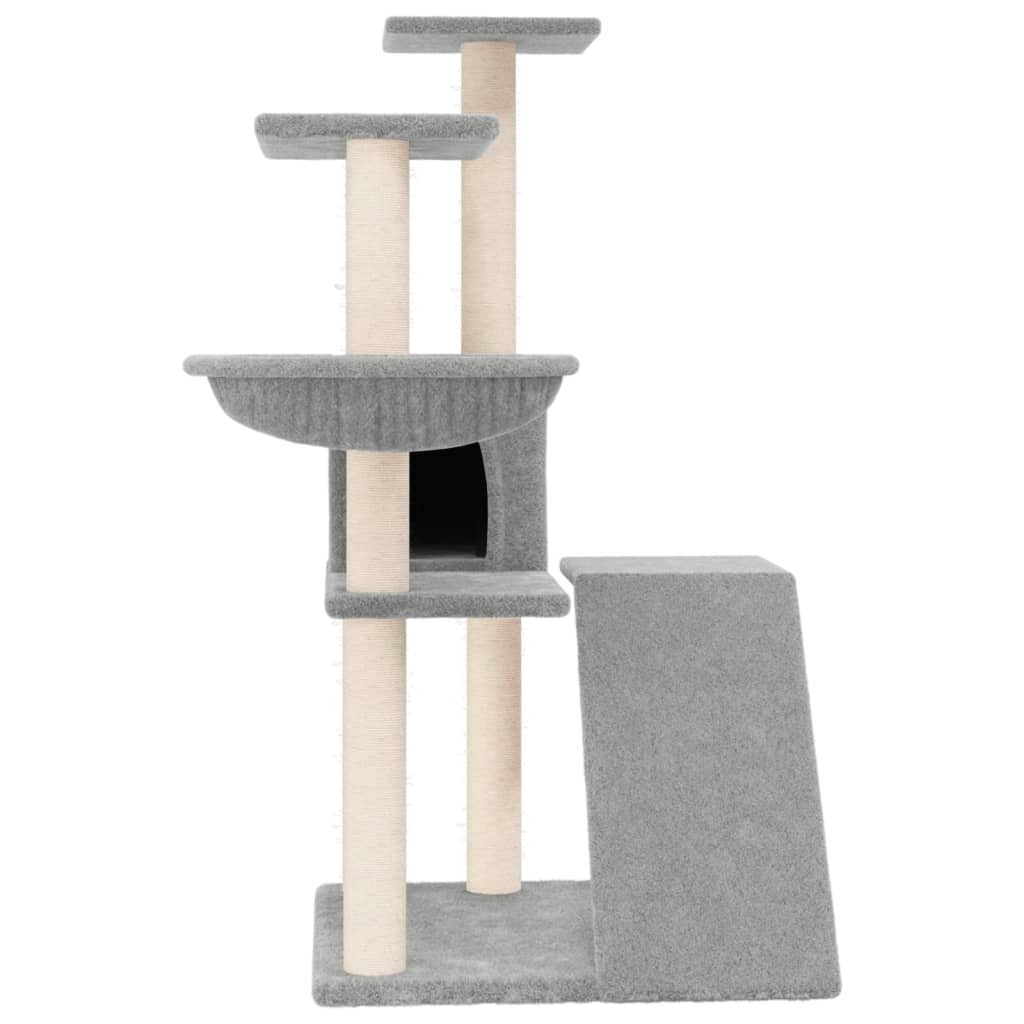 Kradsestolpe med sisal kradsestolpe lysegrå 94 cm