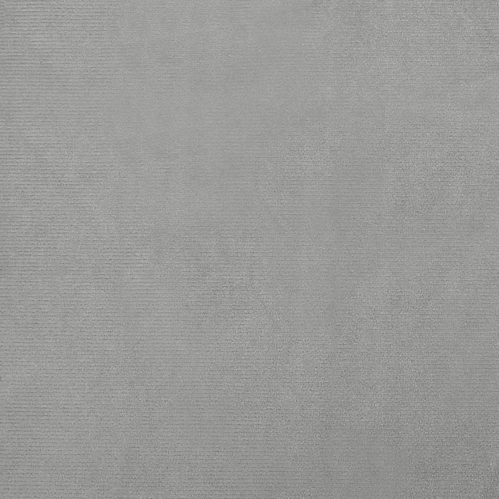 Hundeseng Lysegrå 70x45x26,5 cm Fløjl