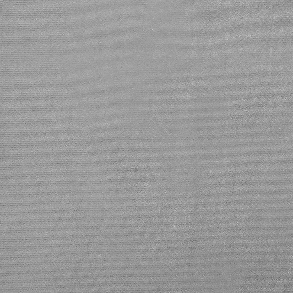 Hundeseng Lysegrå 70x45x33 cm Fløjl