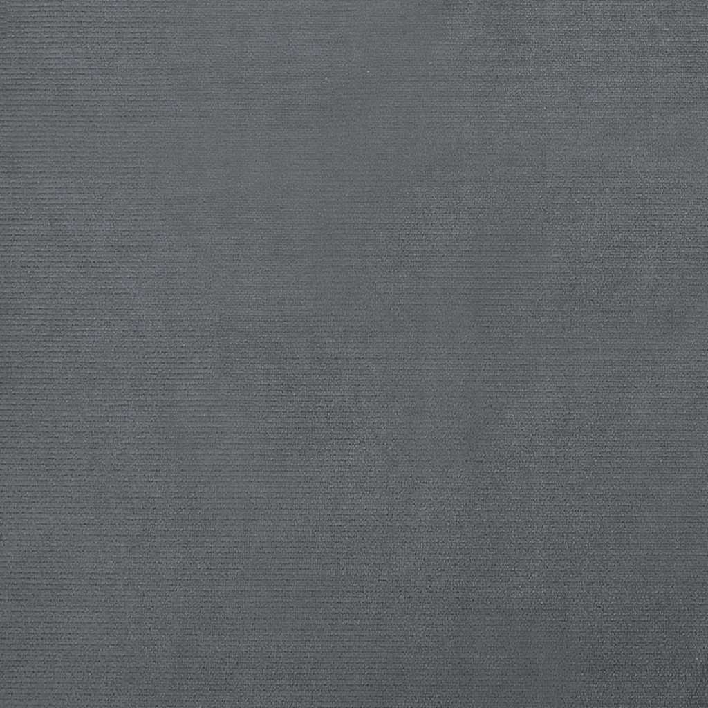 Hundeseng Mørkegrå 70x45x33 cm Fløjl