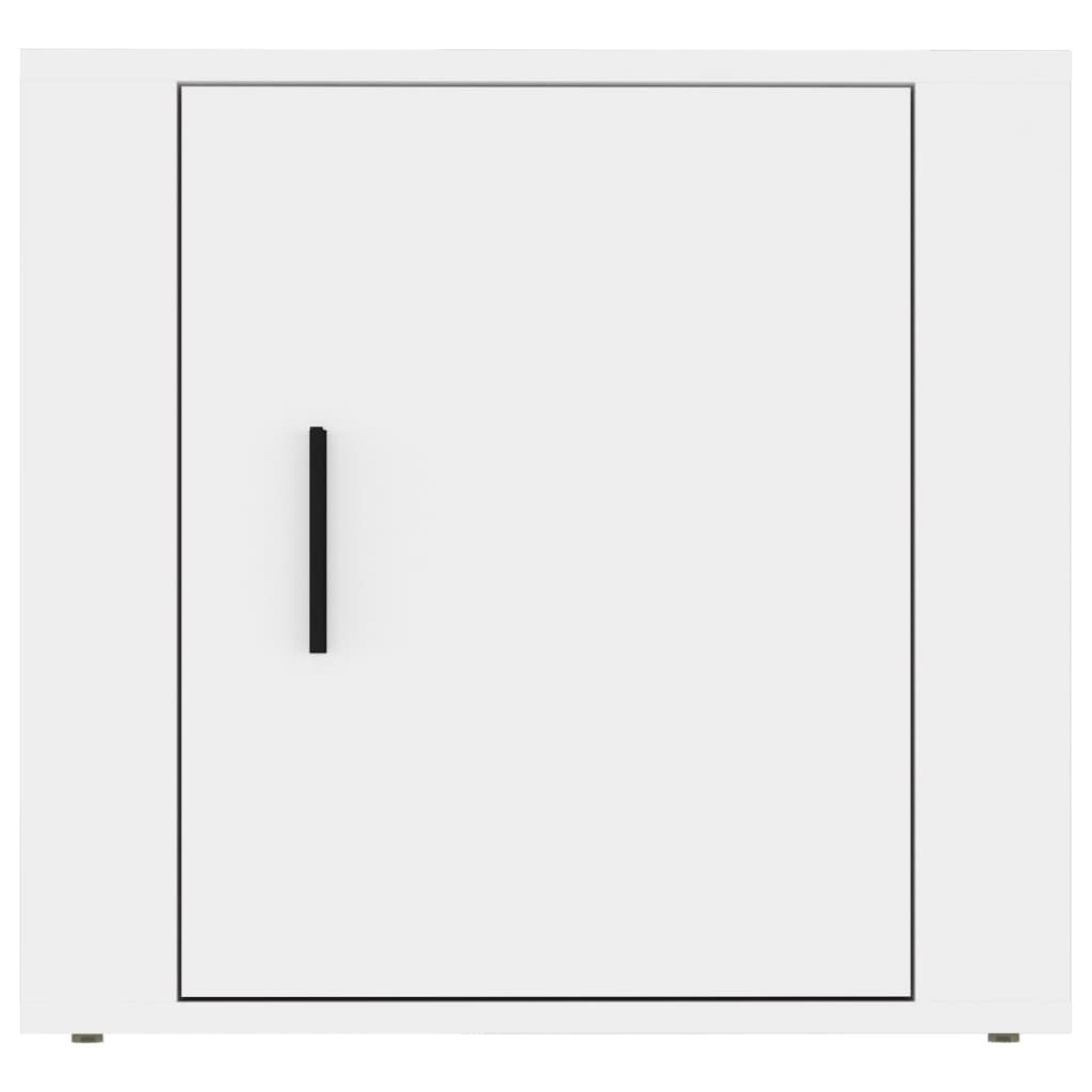 Sengeborde 2 stk Hvide 50x39x47 cm