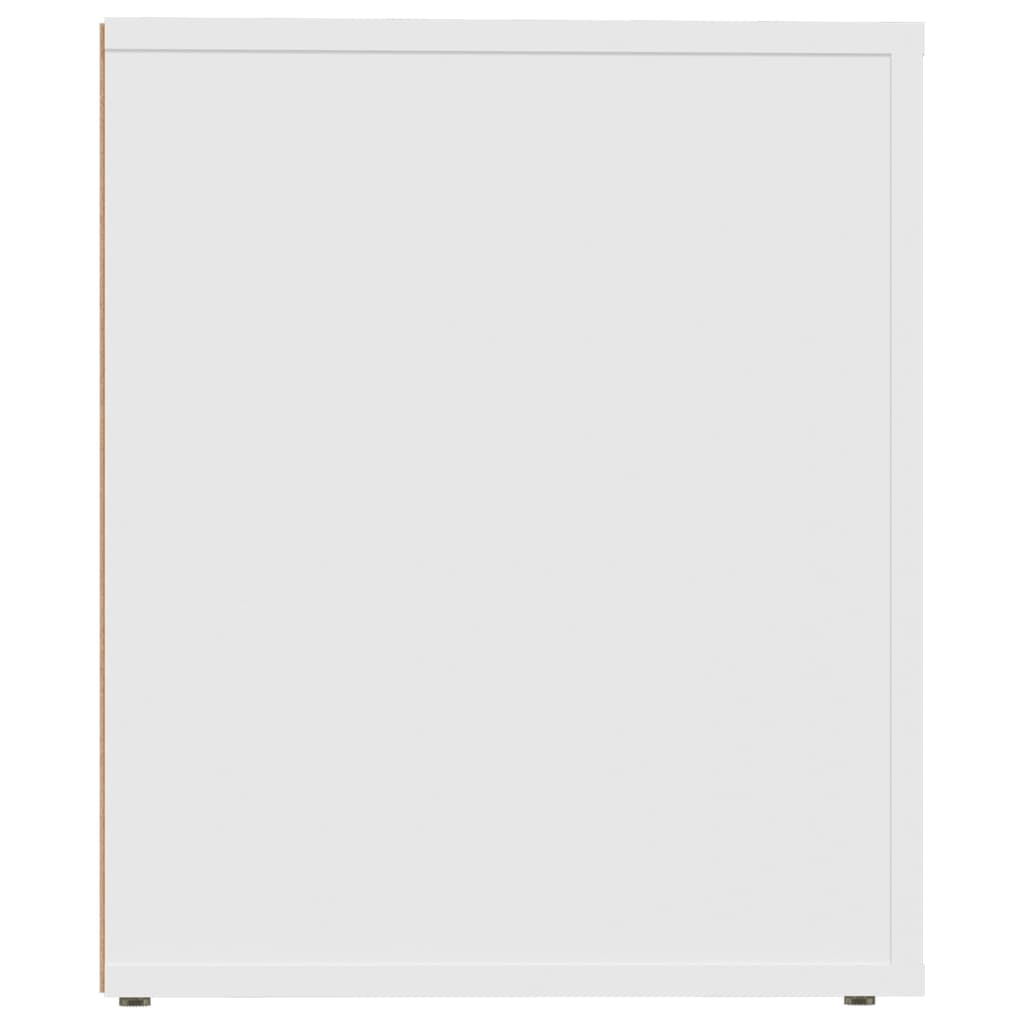 Sengeborde 2 stk Hvide 50x39x47 cm