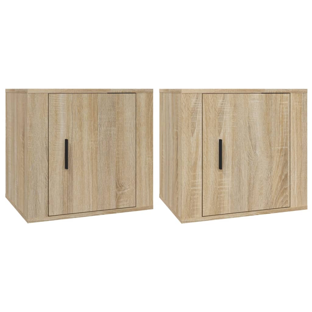 Sengeborde 2 stk Sonoma eg 50x39x47 cm