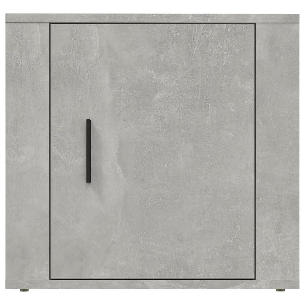sengebord betongrå 50x39x47 cm