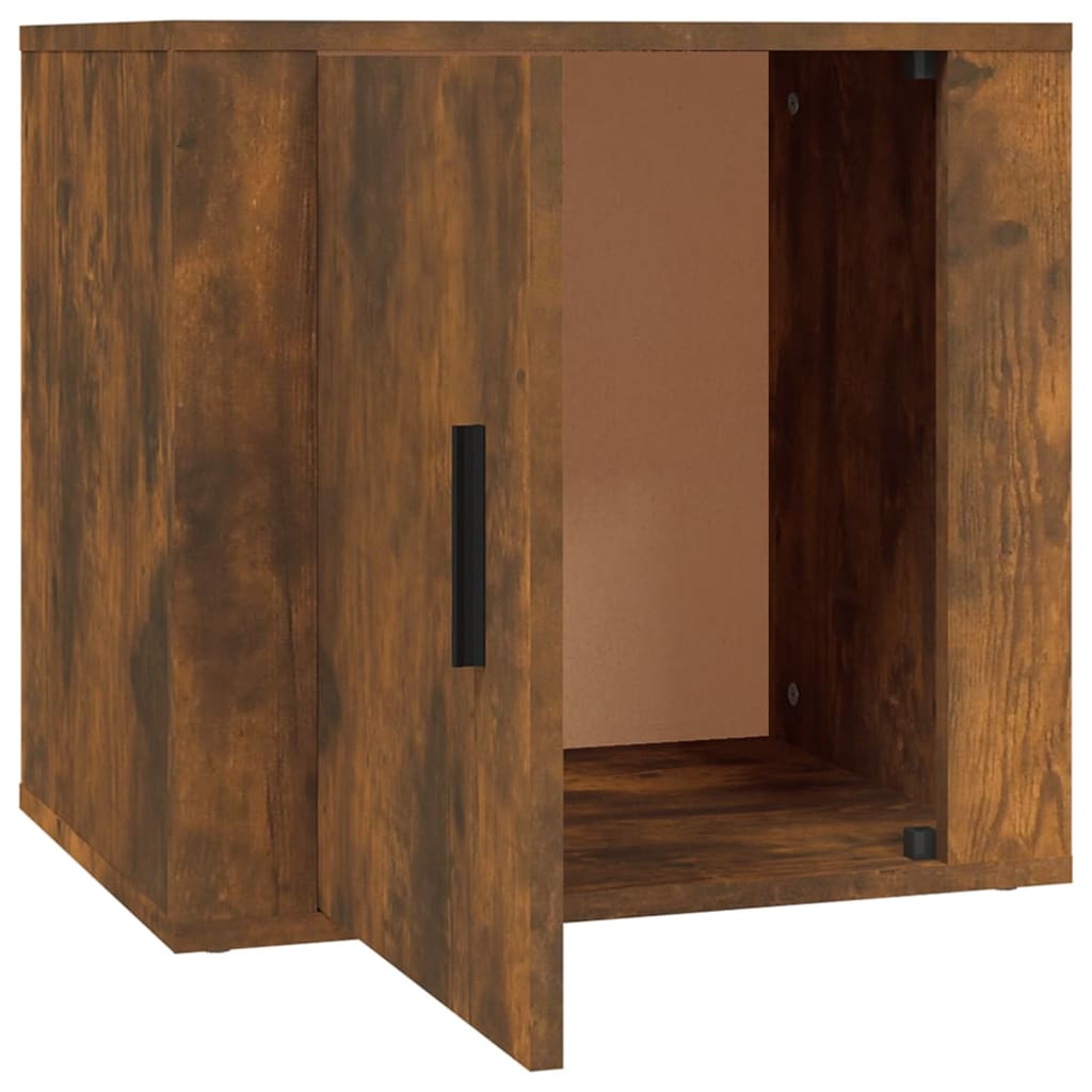 Sengeborde 2 stk Røget eg 50x39x47 cm