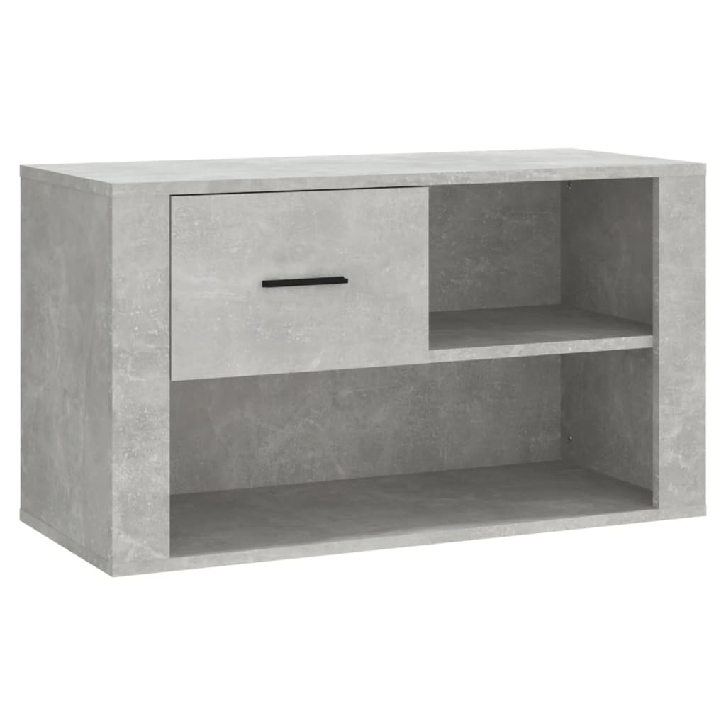 Skoskab Beton Grå 80x35x45 cm Træmateriale